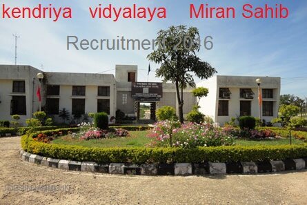 kendriya vidyalaya (KVs) Miran Sahib recruitment 2016 for teachers| JK JOBS